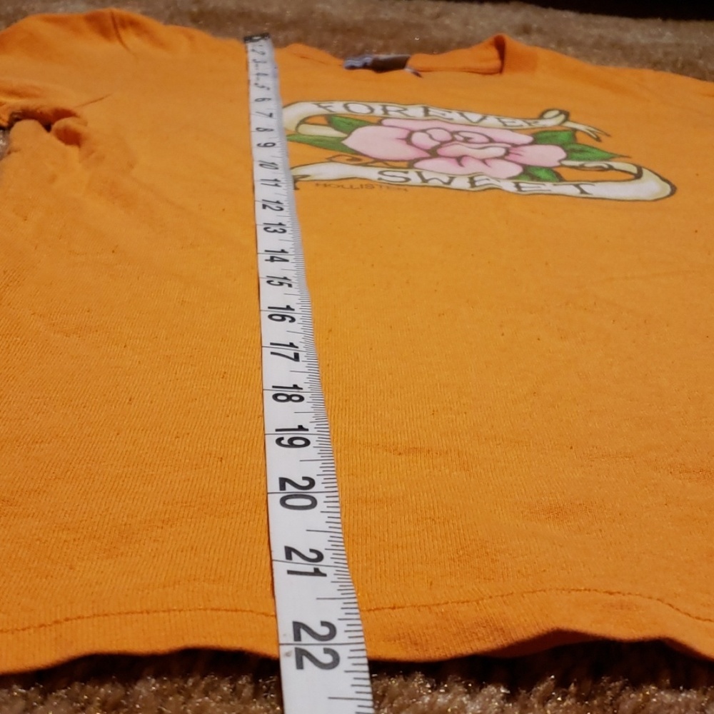 Orange Hollister Rose Forever Sweet T-Shirt - Picture 6 of 7